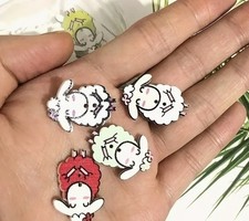 6 BRIGHT COLOURFUL SHEEP