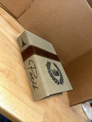 Large burlap wraped paris faux - burlap,