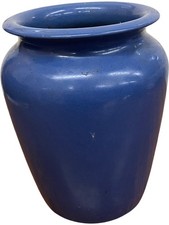 Pearsons Of Chesterfield Blue Stoneware Vase Decorative Collectible