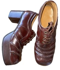 VINTAGE 1970's SHOES BROWN