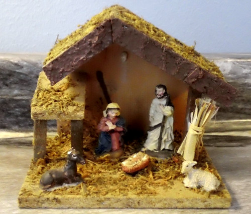 Small vintage nativity scene - vintage,