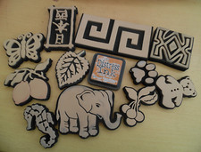 Joblot 11 x foam stamps for crafting + Distress ink rusty hinge