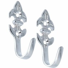 2x CURTAIN TIE BACK HOOKS