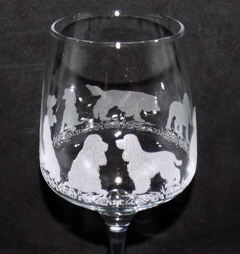 Engraved cocker spaniel dog - spaniel',