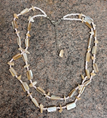 Shell necklace row - shell, necklace,