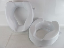 Two Homecraft Raised Toilet Seat 10cm Toilet Riser for Elderly & Disabled