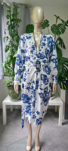 Boohoo white blue floral - white,