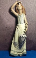 Nao by Lladro Gres  Summer Girl “Joven Verano” 1294 Spain figurine 31cm Tall Box