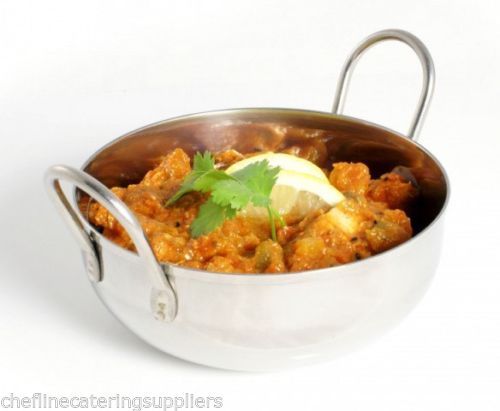 Stainless steel balti - stainless,