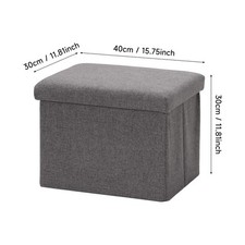 Folding Ottoman Storage Bench