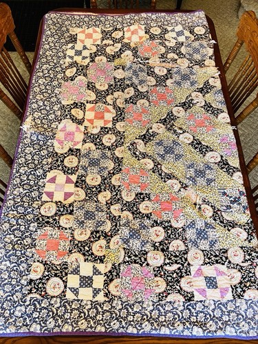 Vintage feedsack fabric - vintage, cutter