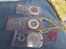 Compass X 3 bundle - 2 x Silva and 1 x Liquid Filled  Walking Hiking Used