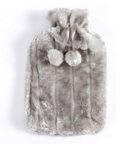 Hot water bottle with cover - water,