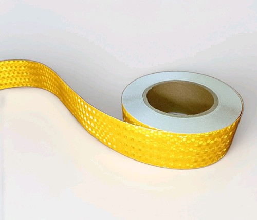Reflective tape yellow 50mm - yellow,