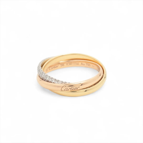 Cartier trinity pavé diamond - cartier,