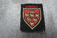 Sussex Woven Cloth Patch Badge
