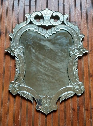 Vintage ornate wall mirror - ornate,
