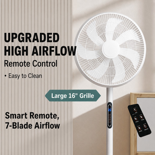 Standing fan remote timer - 16",