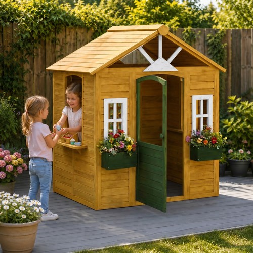 Outdoor kids playhouse wooden - kids,