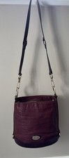 Mulberry Jamie Bucket Crossbody Handbag Oxblood/Burgundy Dustbag, Calf Leather