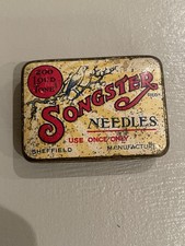 Vintage Songster Gramophone Needle Tin plus needles