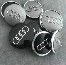4pcs Audi Wheel Centre Caps 60mm 61mm 68mm 69mm 77mm for A1 A2 A3 A4 A5 A6 A7...