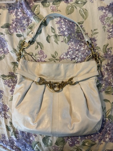 Coach ivory leather - ivory,