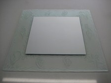 Sea Shell Starfish Handmade Etched Glass Bathroom Mirror 60x60cm. Unique