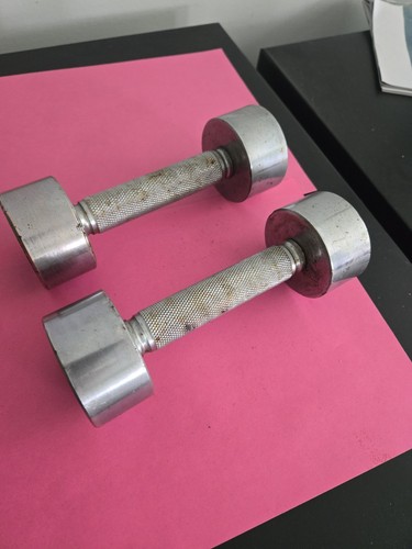 Pair vintage gold gym 5lb - pair,