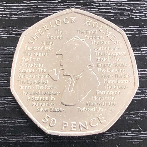 50p coin 2019 sherlock holmes - 50p,