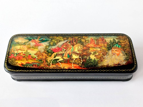 Russian lacquer box palekh - russian,