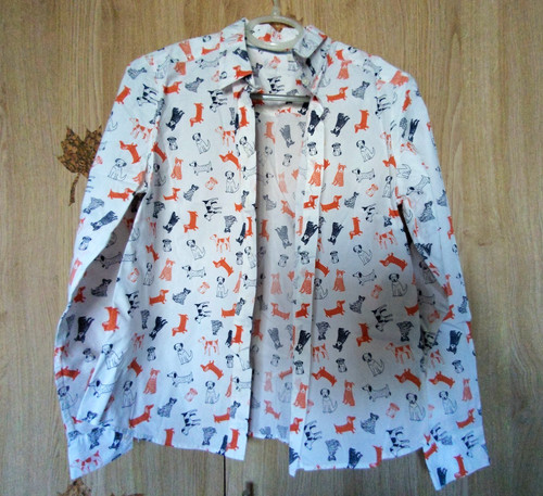 Womens white collared dog - womens,