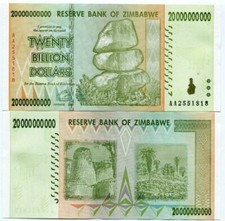 Zimbabwe twenty billion