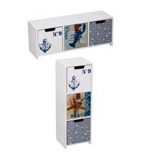 Wooden Mini 3 Drawers Cabinet