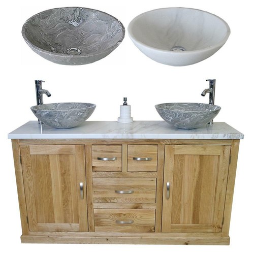 Oak bathroom vanity - oak, free