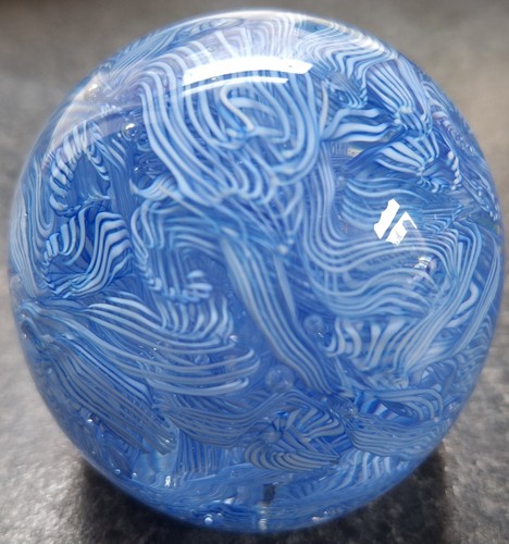 Murano blue filigrana glass - murano,