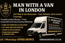 Man and van removal service - and,