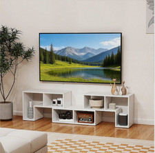 Modern 3PCS White TV Stand for