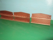 3 x 18pc Wooden Thimble Display Rack ( Mahogany )