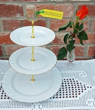 White & Gold 3-Tier Cake Stand