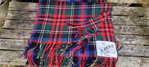 Vintage 100 wool tartan - wool,