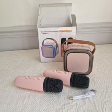 Bluetooth K12 Karaoke Machine Portable 5.3 PA Speaker System + 2 Wireless Mikes