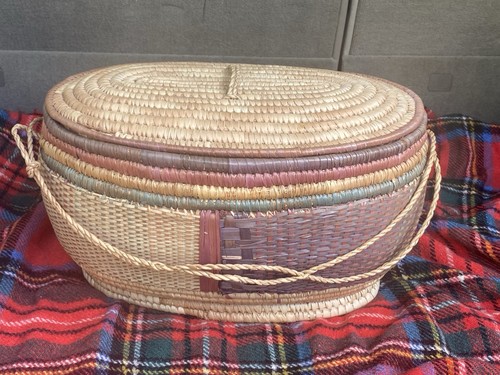Hand woven african coiled - woven,