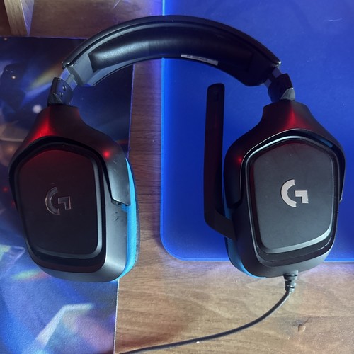 Logitech g432 black - logitech, black/blue