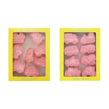 16Pcs Cartoon Car Hand Pie Molds Mini Cookie Baking Mould Dough Press Mold