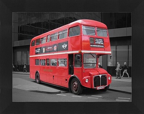 Red leyland routemaster - red, london