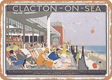 METAL SIGN - 1926 Clacton on