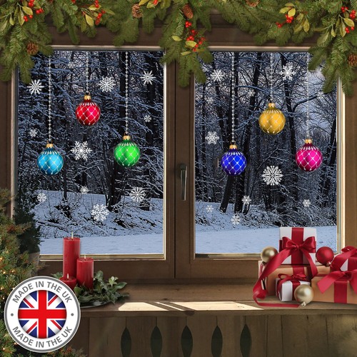 Christmas stained glass bauble - stained,