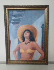 Vintage 1970s Original Oil