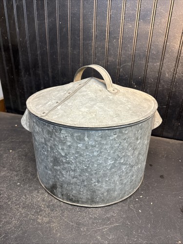 Vintage galvanized boiler wash - vintage,